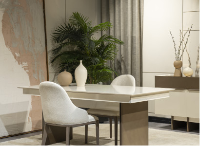 Schicke Esszimmer Garnitur Küchen Set Designer Esstisch 6x Sitzstühle