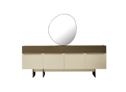 Braun-Beige Küchenanrichte Designer Esszimmer Möbel Luxuiöse Kommode