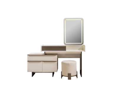 Moderne Schlafzimmer Möbel Edler Kosmetiktisch Polster Hocker Spiegel