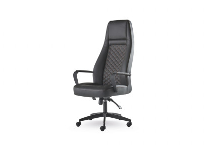 Bürostuhl Schwarz Drehsessel Arbeitszimmer Modern Büro Rollen Leder