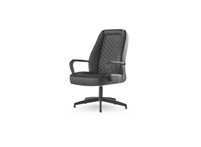 Ledersessel Schwarz Bürostuhl Modern Arbeitszimmer Büro Sessel Leder