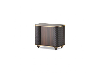 Kommode Rechteckig Sideboard Braun Schwarz Türen Modern Aktenschrank