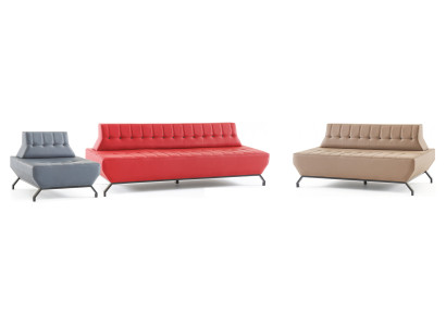 Komplett Sofa-Set Rot 3-Sitzer Beige 2-Sitzer Grau Sessel Art Deco Leder