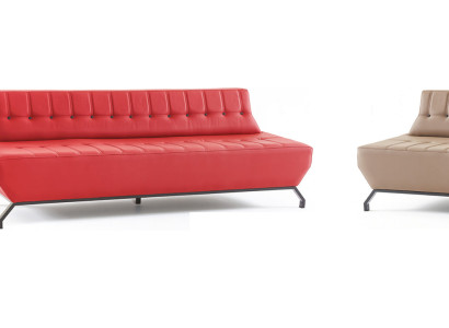 Komplett Sofa-Set Rot 3-Sitzer Beige 2-Sitzer Grau Sessel Art Deco Leder