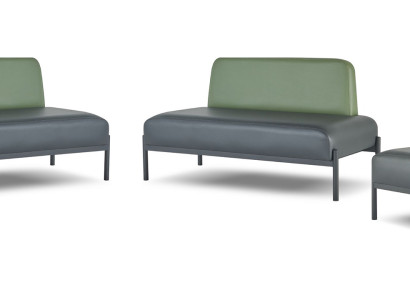 Komplett Sofas Art Deco 2-Sitzer Sessel Schwarz Grün Rot Ledersofas Holz