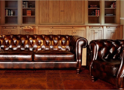 Chesterfield Big XXL Sofa Blackpool Couch Kunstleder Textil Polster Garnitur