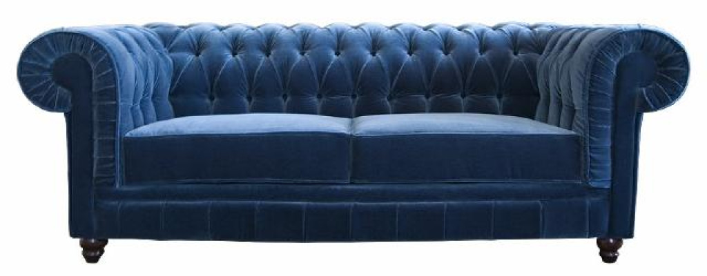 Chesterfield Textil Sofa Leder Stoff Couch 3 Sitzer Sofagarnitur Ledersofa NEU