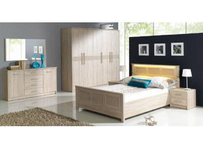 Schlafzimmer Möbel Einrichtung Bett Kleiderschrank Kommode Komplett Set Kommode