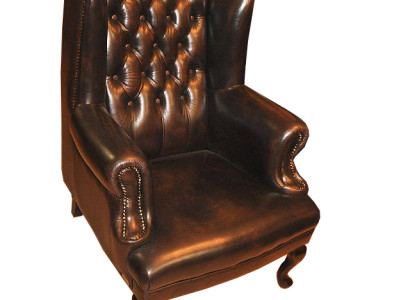 OHRENSESSEL CHESTERFIELD LEDERSESSEL SESSEL TEXTIL LEDER COUCH SOFA BIGKING