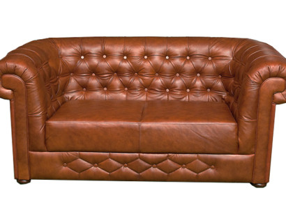 Chesterfield Couch Sofa Garnitur 3 Sitzer Polster Leder Sofas Couchen Neu BANTRY