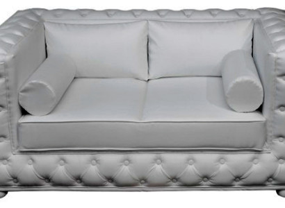 Chesterfield Couch Sofa Garnitur 3 Sitzer Polster Leder Sofas Couchen Neu  A922