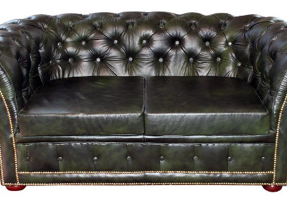 Chesterfield Couch Sofa Garnitur 3 Sitzer Polster Leder Sofas Neu LEICESTERII