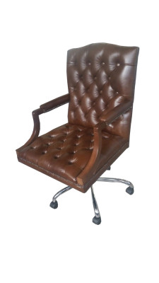 Chesterfield Bürostuhl Drehstuhl Büro Sessel Ledersessel KING Drehsessel Neu