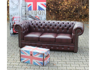 Chesterfield Sofa Couch Polster 3 Sitz Klassische Couchen Garnitur  Neu