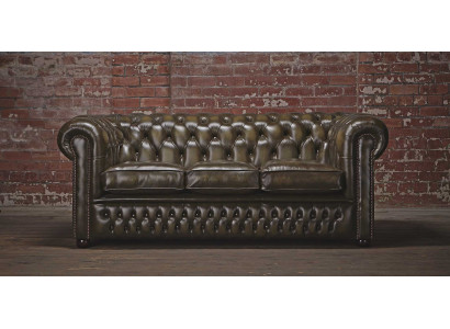 Chesterfield 3 Sitzer XXL Polster Sitz Couch Sofa Garnitur Big Couchen 2016-06