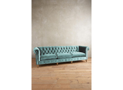 Chesterfield 3 Sitzer Sofa Couch Textil Leder Samt Garnitur Polster Sitz Neu