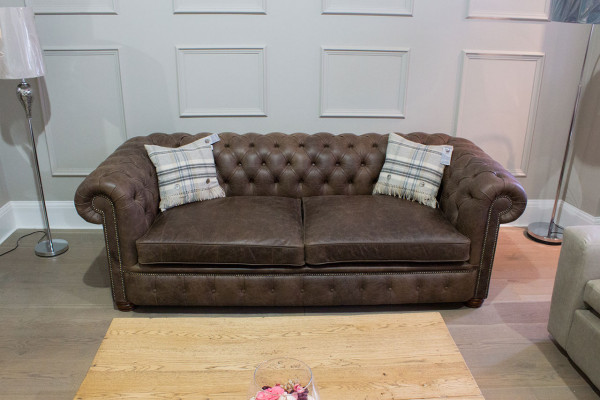 Chesterfield 3 Sitzer XXL Polster Sitz Couch Sofa Garnitur Big Couchen 2016-26