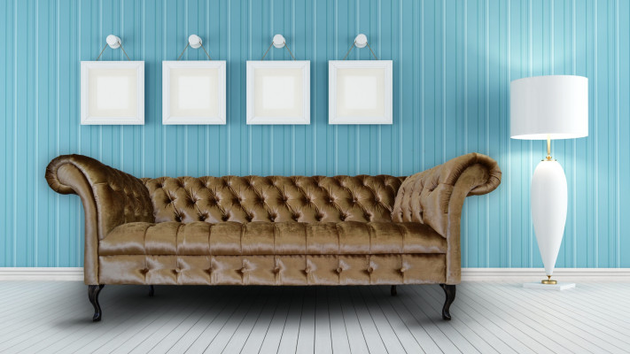 Chesterfield Sofa Polster Designer Couchen Sofas Garnitur Textil Stoff Textil 2