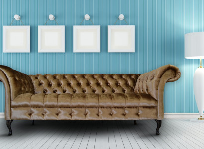 Chesterfield Sofa Polster Designer Couchen Sofas Garnitur Textil Stoff Textil 2