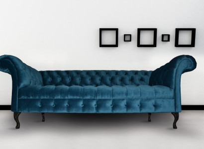 Chesterfield Sofa Polster Designer Couchen Sofas Garnitur Textil Stoff Textil 16