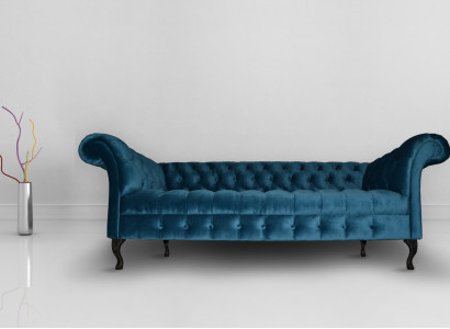 Chesterfield Sofa Polster Designer Couchen Sofas Garnitur Textil Stoff Textil 17