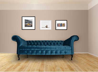 Chesterfield Sofa Polster Designer Couchen Sofas Garnitur Textil Stoff Textil 18