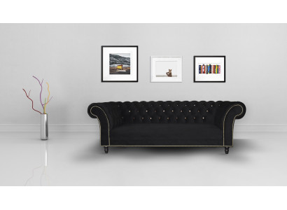 Chesterfield Sofa Polster Designer Couchen Sofas Garnitur Textil Stoff Textil 30