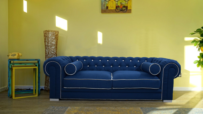 Chesterfield Sofa 3 SITZER Polster Designer Couchen Sofas Garnitur SL Sofa 5