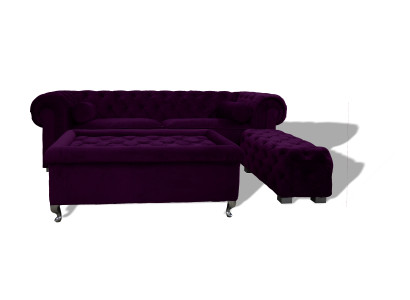 Chesterfield Sofa Polster Designer Couchen Sofas Garnitur Couch SLIII Sofa №23