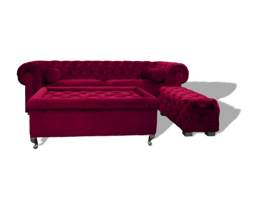 Chesterfield Sofa Polster Designer Couchen Sofas Garnitur Couch SLIII Sofa №24
