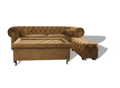 Chesterfield Sofa Polster Designer Couchen Sofas Garnitur Couch SLIII Sofa №25