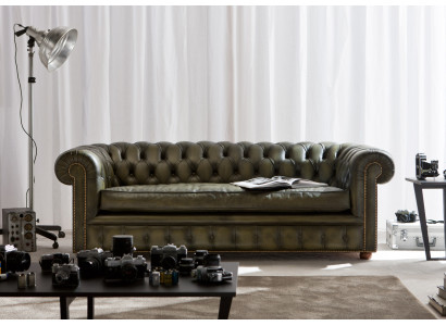 Chesterfield Sofa Couch Polster Garnitur 3 Sitzer Sofas Klassisch Neu Richmond