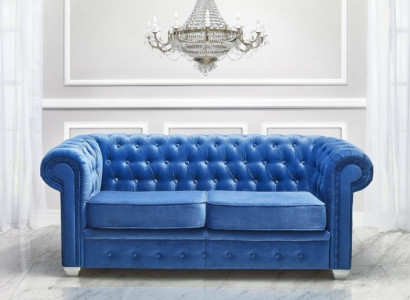 Chesterfield Design Luxus Polster Sofa Couch Sitz Garnitur Leder Textil Neu #H3