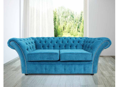 Chesterfield Sofa Couch Polster Sofas Klassischer 2Sitzer Leder Stoff Winchester