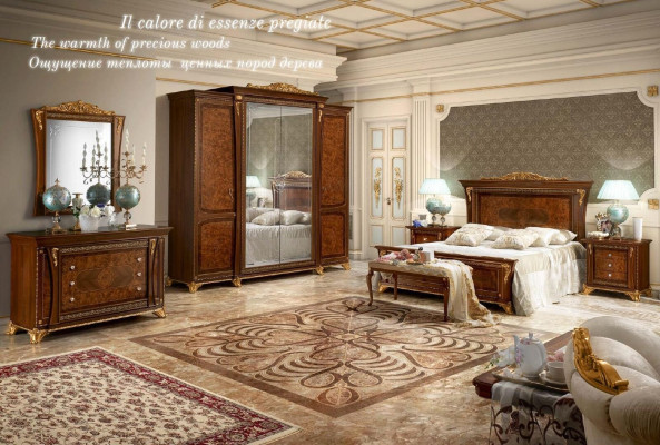 Doppelbett Betten Schlafzimmer Designbetten Bizzotto Möbel Massiv Holz Bett Neu