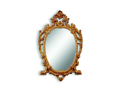 Klassischer Großer Spiegel Wandspiegel Hängespiegel Holz Gold Garderobe 64x104cm