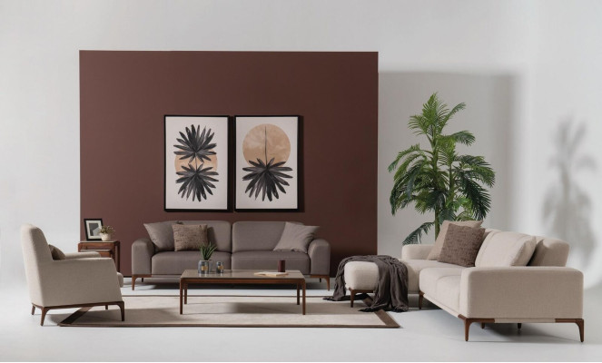 Luxus Design Sofagarnitur Set Couch Couchtisch Beistelltisch 5tlg.