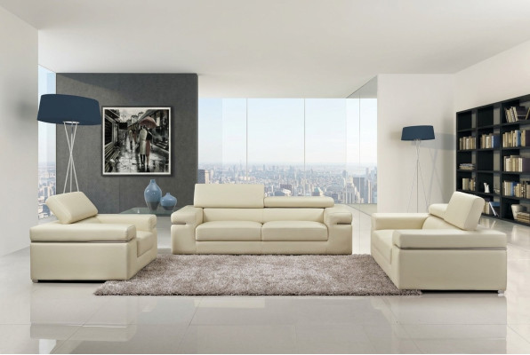 Sofa Couch Polster 3 Sitzer Leder Sofas Couchen Sitz Garnituren Design
