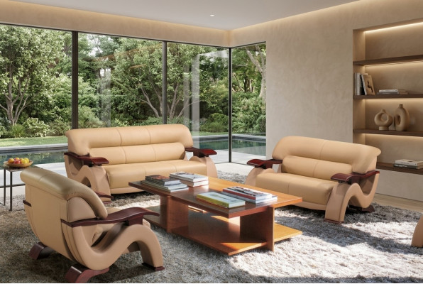 Sofa Couch Polster XXL Big Couchen Sofas Leder Sitz Design 3 Sitzer