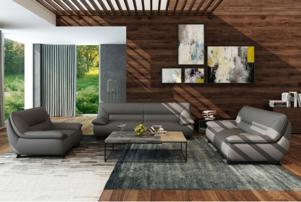 Sofa Couch Polster 3 Sitzer Leder Sofas Couchen Garnituren Sitz Design