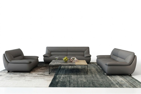 Sofa Couch Polster 3 Sitzer Leder Sofas Couchen Garnituren Sitz Design