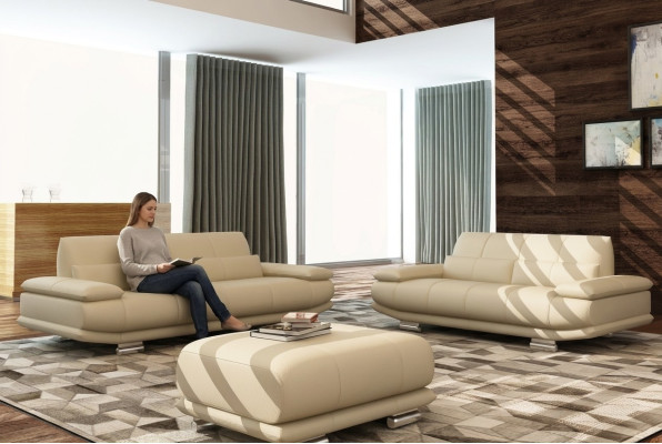 Sofa Couch Polster 3 Sitzer Leder Sofas Garnituren Couchen Sitz Design