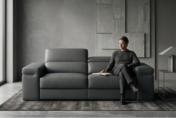 Sofa Couch Polser Sitz 3 Sitzer XXL Big Sofas Couchen Leder 3 Sitzplatz Neu