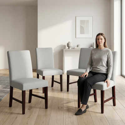 4x Stühle Stuhl Polster Design Lounge Club Sitz Lehn Garnitur Sessel Neu