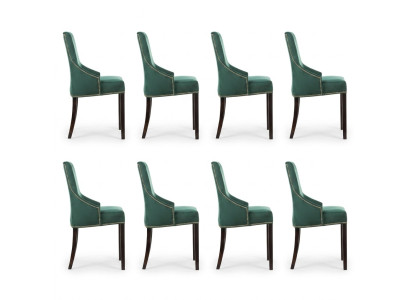 8x Design Polster Sitz Stühle Stuhl Seht Garnitur Sessel Lounge Club Set
