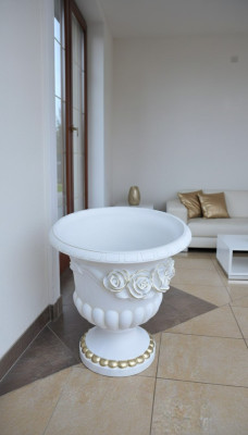 Blumen Kübel Design Vase Vasen Klassiche Design Antik Stil Römisch Boden Schalen