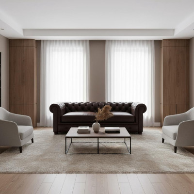 Chesterfield Sofagarnitur 3+2+1 Yorki Couch Polster Set Sofas Couchen Neu