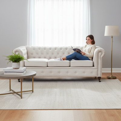 Chesterfield Sofagarnitur 3+2 Oxford Couch Polster Set Sofas Couchen Neu
