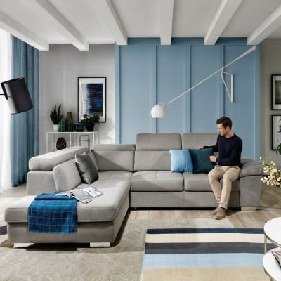 Ecksofa Wohnlandschaft Sofa Couche Polster Eck Sofas Garnitur Textil Designer