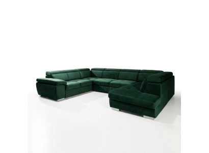 Multifunktion Big Wohnlandschaft U Form Ecksofa Sofa Stoff Couch Polster